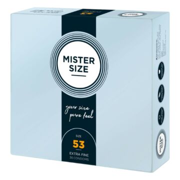 Mister Size tenký kondóm - 53mm (36ks)