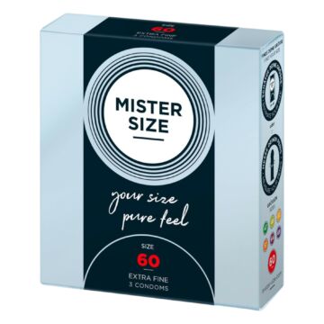 Mister Size tenký kondóm - 60mm (3ks)