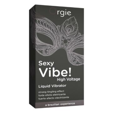 Orgie Sexy Vibe High Voltage - intenzívny stimulačný tekutý vibrátor pre ženy a mužov (15ml)