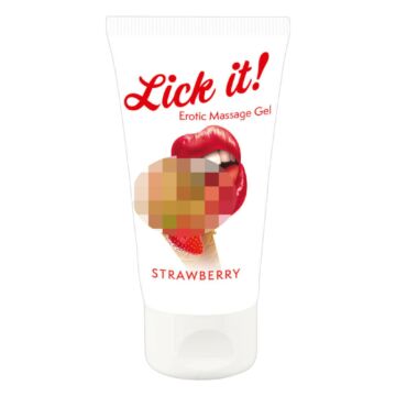 Lick it! - jedlý lubrikant - jahodový (50ml)