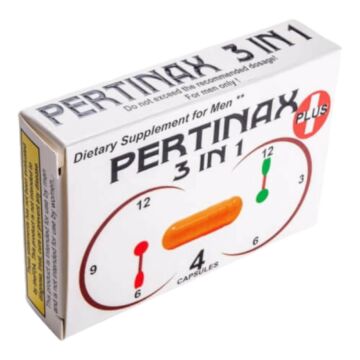 Pertinax 3v1 Plus - doplnok stravy kapsuly pre mužov (4ks)