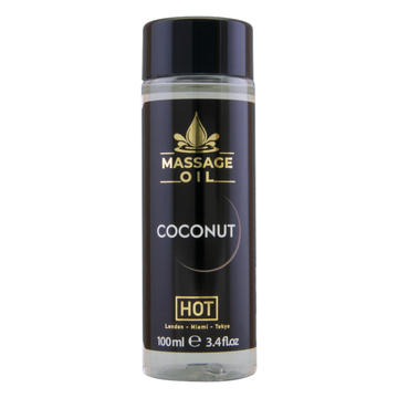 Masážny olej na starostlivosť o pokožku HOT - kokosový (100 ml)