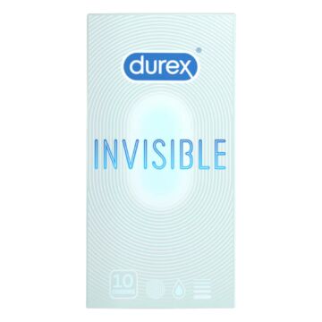 Durex Invisible Extra Thin - extra senzibilné kondómy (10ks)
