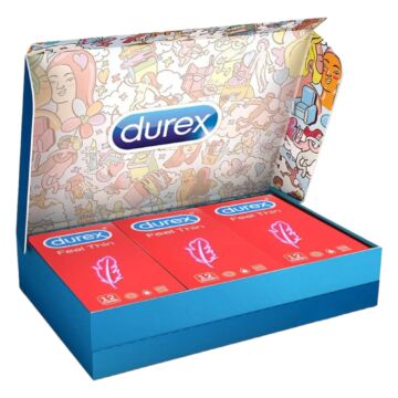 Durex Feel Thin - balenie kondómov s pocitom života (3 x 12 ks)