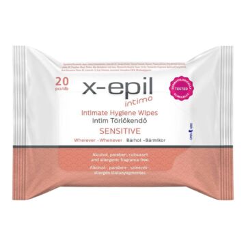 X-Epil Intimo Sensitive - intímna utierka (20ks)