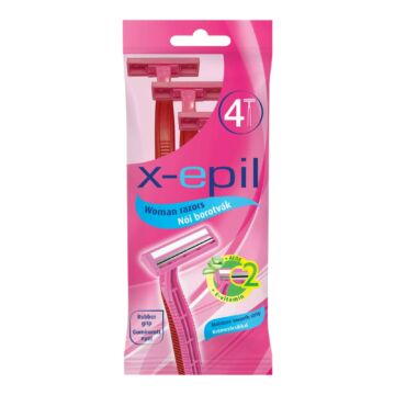 X-Epil - jednorazový holiaci strojček pre ženy 2 čepele (4ks)