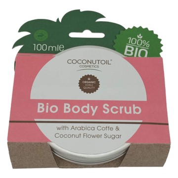 Coconutoil - organický telový peeling s kávou a cukrom z kokosových kvetov (100 ml)