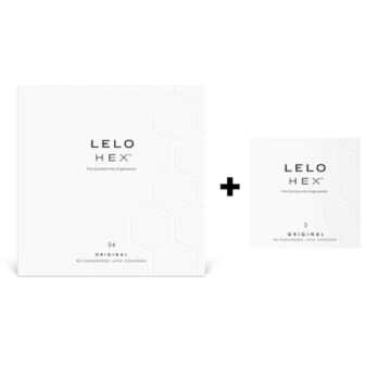 LELO Hex Original - luxusné balenie kondómov (36+3ks)