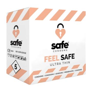 SAFE Feel Safe - tenké kondómy (5 ks)
