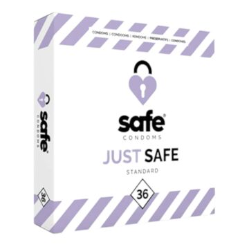 SAFE Just Safe - štandardné kondómy vanilkové (36ks)