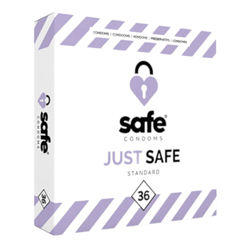 SAFE Just Safe - štandardné kondómy vanilkové (36ks)