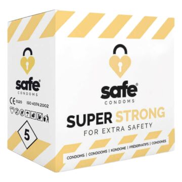SAFE Super Strong - extra silné kondómy (5 ks)