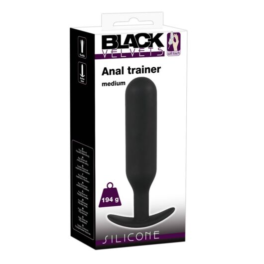 Black Velvet Anal Trainer – análne dildo s hmotnosťou 194g (čierne)