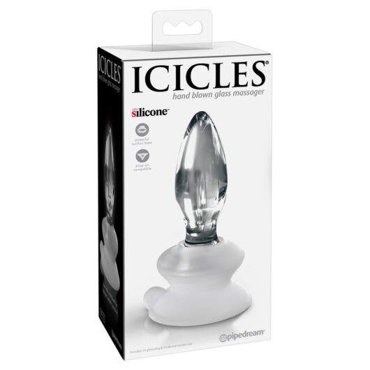 Icicles No. 91 - anal glass dildo (transparent)