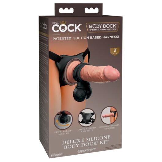King Cock Elite Deluxe - attachable dildo set