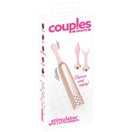 Couples Choice - rechargeable, clitoral vibrator set (3 parts)