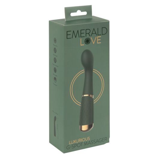 Emerald Love Luxurious G Spot Vibe - nabíjací, vodotesný vibrátor na bod G (zelený)