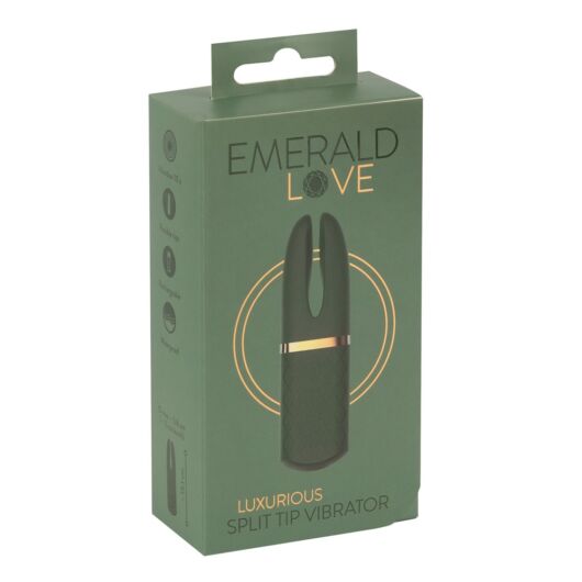 Emerald Love - Nabíjateľný, vodotesný vibrátor na klitoris (zelený)