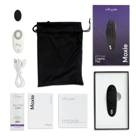We-Vibe Moxie - cordless, radio, smart clitoral vibrator (black)