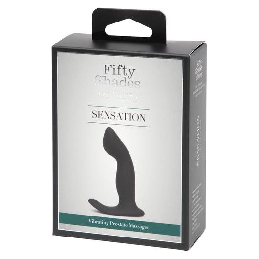 Päťdesiat odtieňov sivej - Nabíjací vibrátor na masáž prostaty Sensation (čierny)