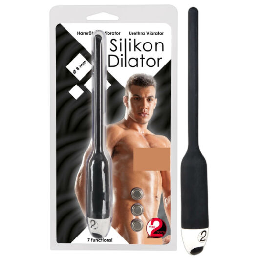 You2Toys Silikon dilator - silikónový vibrátor močovej trubice (čierny)