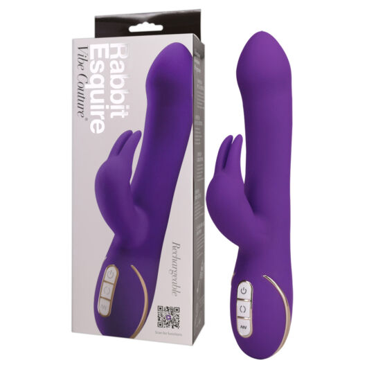 Vibe Couture Esquire - Bunny, rotating vibrator (purple)