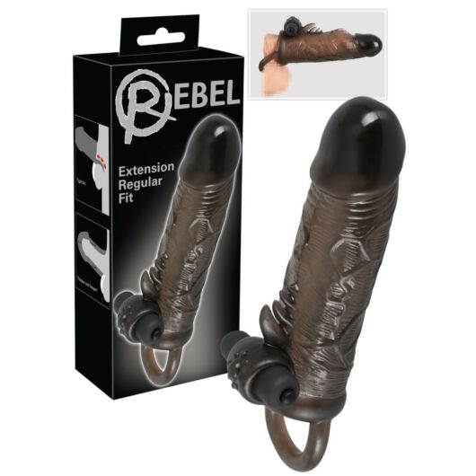 Rebel Regular - vibračný návlek na penis (19cm)