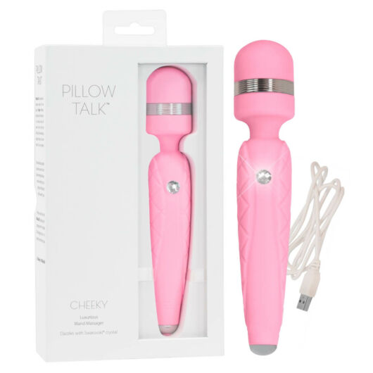 Pillow Talk Cheeky Wand – nabíjací masážny vibrátor (ružový)