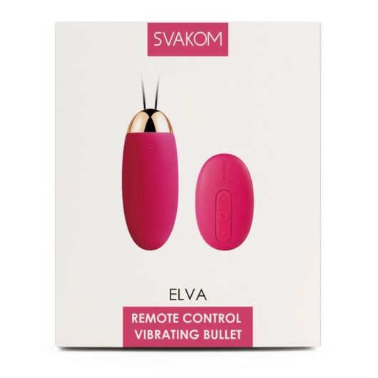 Svakom Elva – nabíjacie vibračné vajíčko na diaĺkové ovládanie (červené)