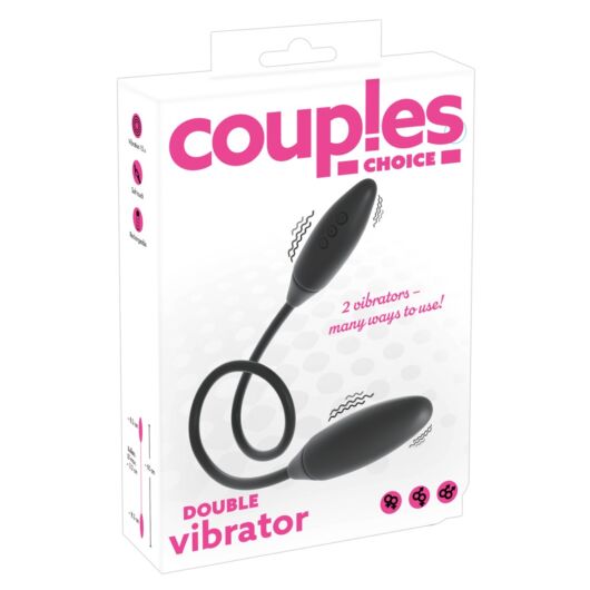 Couples Choice - nabíjací dvojitý vibrátor (čierny)