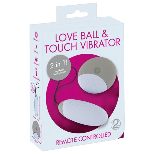 You2Toys Love ball - cordless, 2in1 vibrating egg (grey)