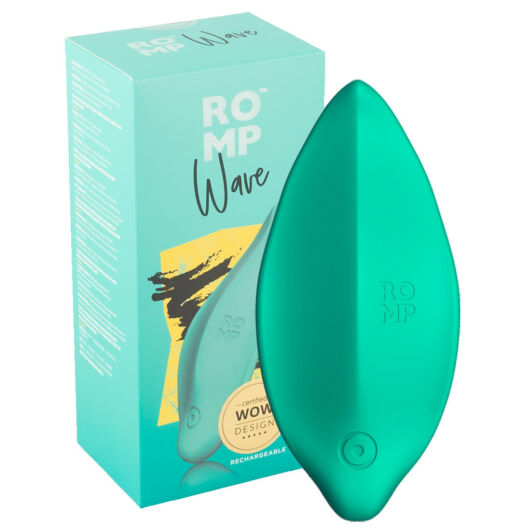 ROMP Wave - nabíjací, vodotesný vibrátor na klitoris (zelený)
