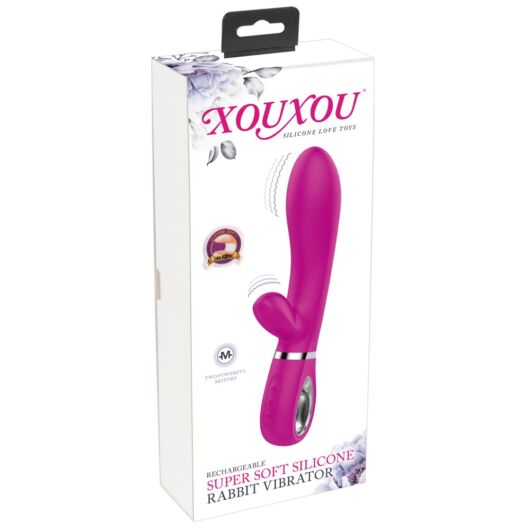 XOUXOU - nabíjateľný vibrátor s ramenom na klitoris (ružový)