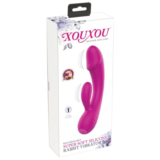 XOUXOU - nabíjateľný vibrátor s ramenom na klitoris (ružový