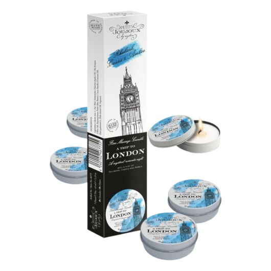 Massage Candle "London", Pack of 5