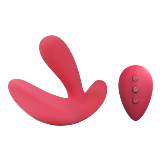 Cotoxo Saddle - nabíjací vibrátor prostaty na diaľkové ovládanie (červený)