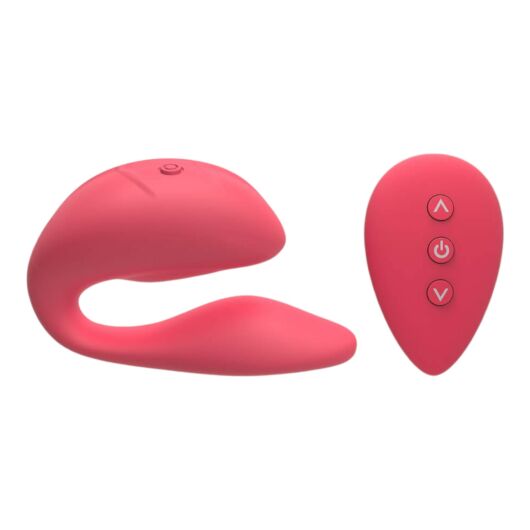 Cotoxo Cupid 2 - nabíjací párový vibrátor na diaľkové ovládanie (červený)