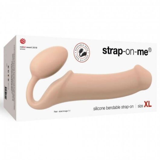 Strap-on-me XL – pripínacie dildo bez upevňovacieho pásu – veľké (telová farba)