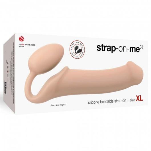 Strap-on-me XL - Strap-on dildo bez ramienok - extra veľké (prírodné)
