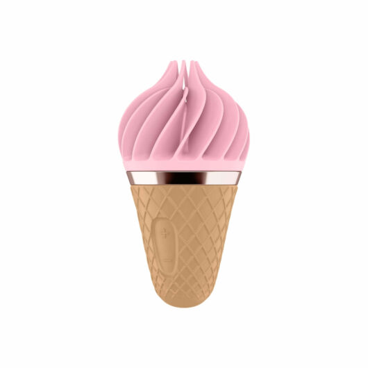 Satisfyer Sweet Treat - nabíjací rotačný vibrátor na klitoris (ružový-hnedý)