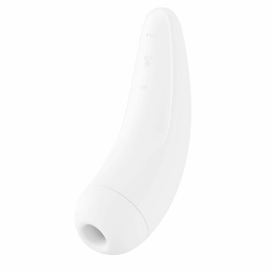 Satisfyer Curvy 2+ - nabíjací, vodotesný smart vibrátor na stimuláciu klitorisu (biely)