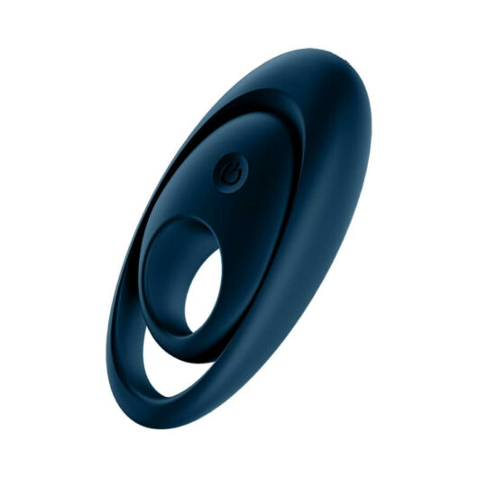 Satisfyer Gloriouse Duo - nabíjací, vodotesný vibračný krúžok na penis (modrý)