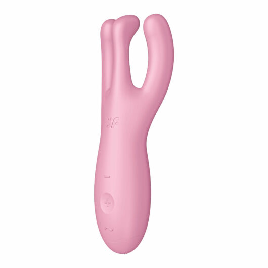 Satisfyer Threesome 4 - inteligentný dobíjací vibrátor na klitoris (ružový)