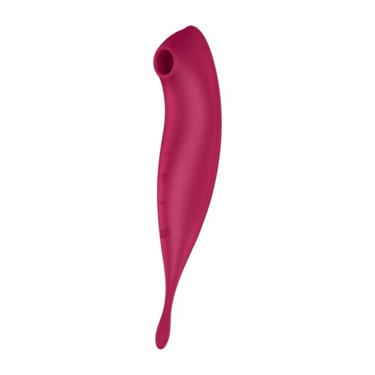 Satisfyer Twirling Pro - nabíjací smart vibrátor na klitoris 2 v 1 (červený)