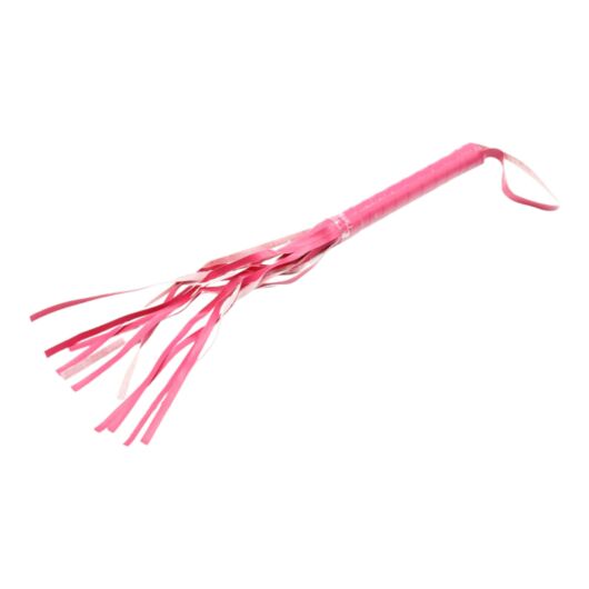 Faux leather whip - pink (42cm)