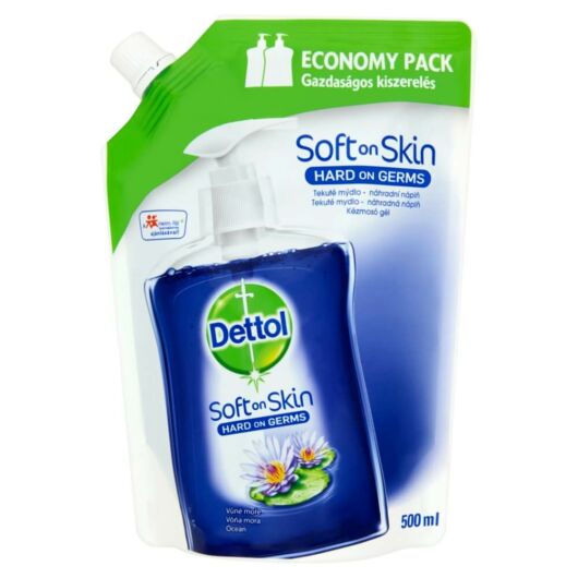 Dettol Vôňa mora - hydratačné antibakteriálne tekuté mydlo - náhradná náplň (500ml)