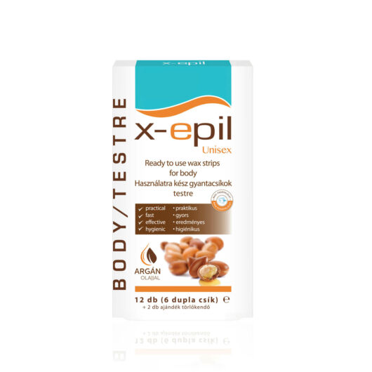 X-Epil Depilatory strip for body - Argan oil 12 pcs