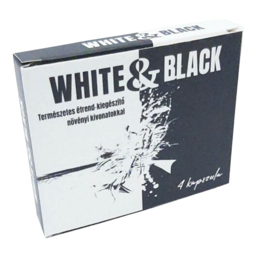 White & Black - silný výživový doplnok pre mužov (4ks)