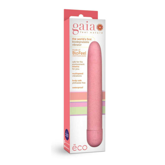 Gaia Eco L - ekologický tyčový vibrátor (ružový) - veľký