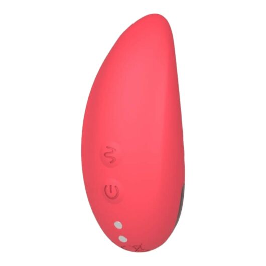 Vibeconnect - Vodotesný stimulátor klitorisu na batérie (červený)